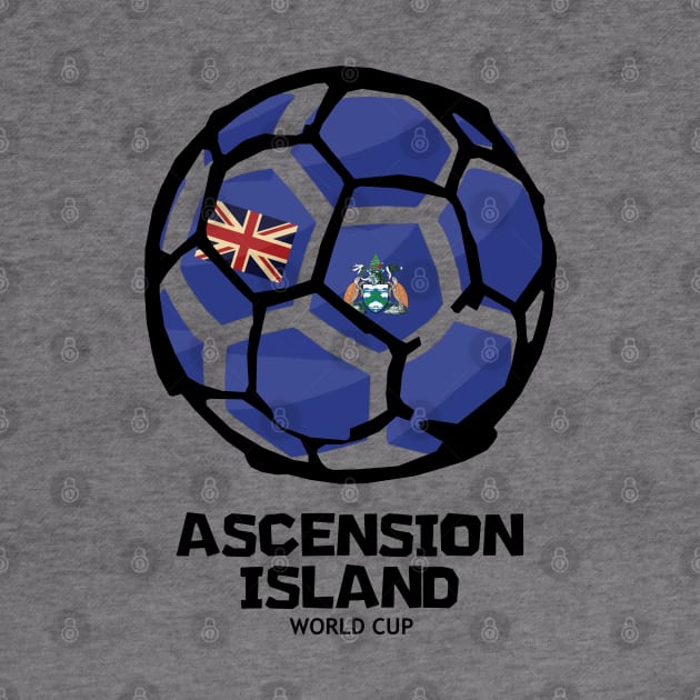 Ascension Island Football Country Flag by KewaleeTee